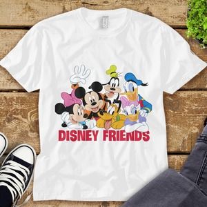 Disney Mickey and Friends Funny Graphic Unisex Tee Adult T-shirt Kid Shirt